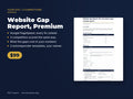 Website Gap Report Premium: Your Site + 3 Competitors