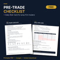 Free Prop Firm Pre-Trade Checklist + Daily Risk Card
