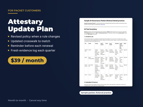 Attestary Update Plan